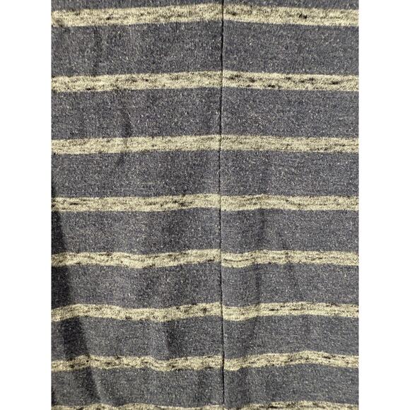 Zinni Garnet Hill Size M Striped Stretch Mini Shift Dress Blue 3/4 Sleeve Pullov - Picture 2 of 9